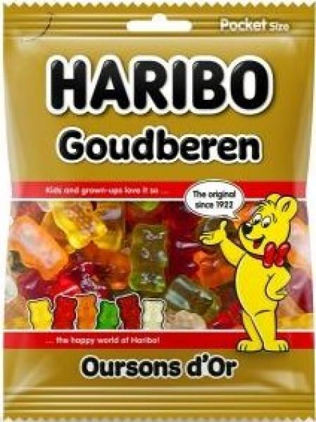 Haribo Goudberen (28 x 75 Gr. zakje NL)