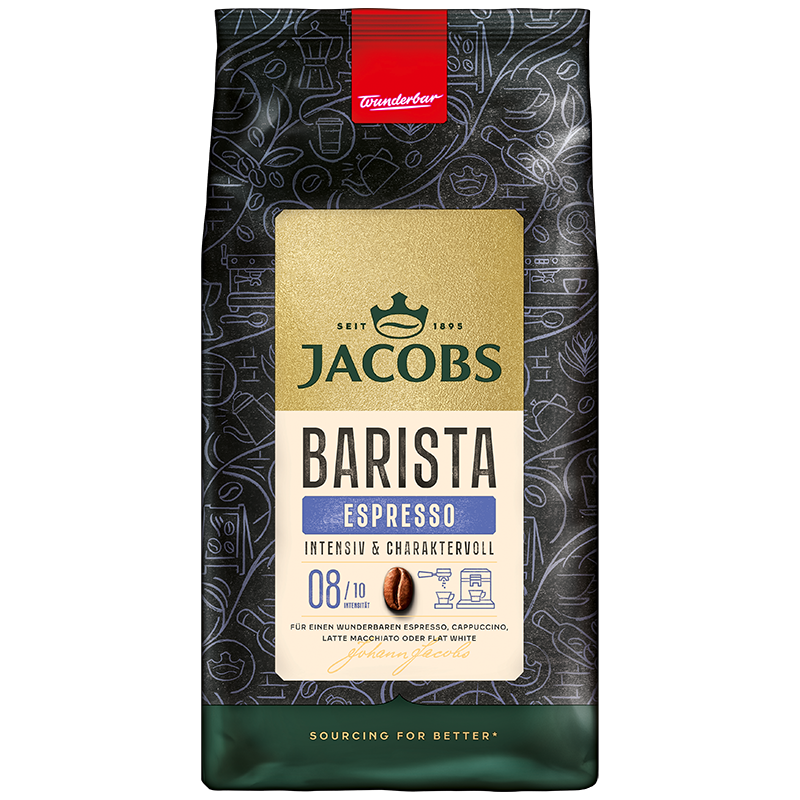Jacobs Barista Editions Espresso koffiebonen (4 x 1 Kilo)