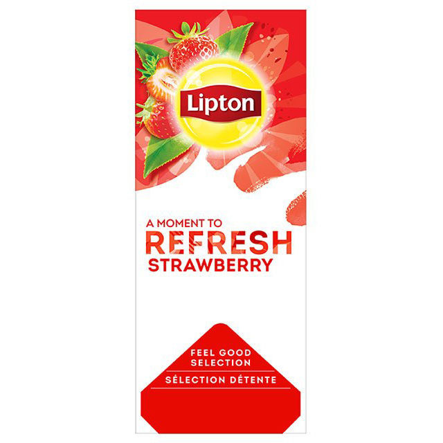Lipton Refresh Strawberry (6 x 25 theezakjes)