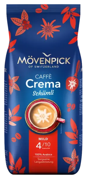 Mövenpick Crema Schümli Kaffeebohnen (4 x 1 Kilo)