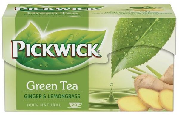 Pickwick Green Tea Ginger & Lemongrass (4 x 20 theezakjes)