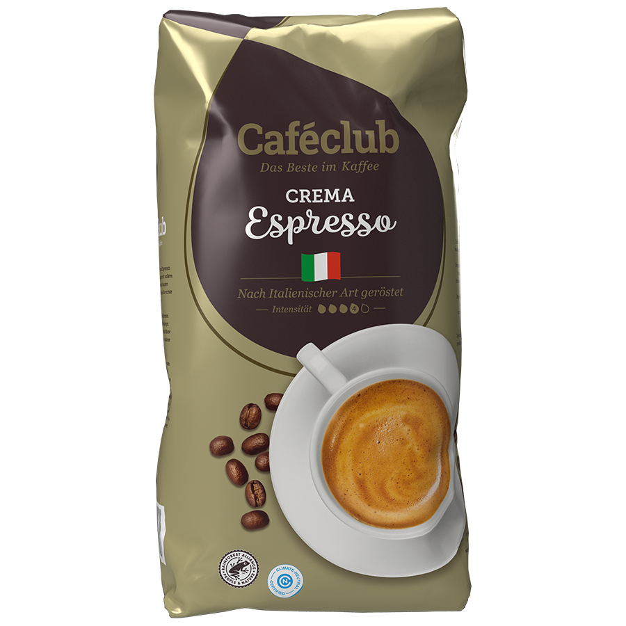 Caféclub Crema Espresso Kaffeebohnen (8 x 1 Kilo)