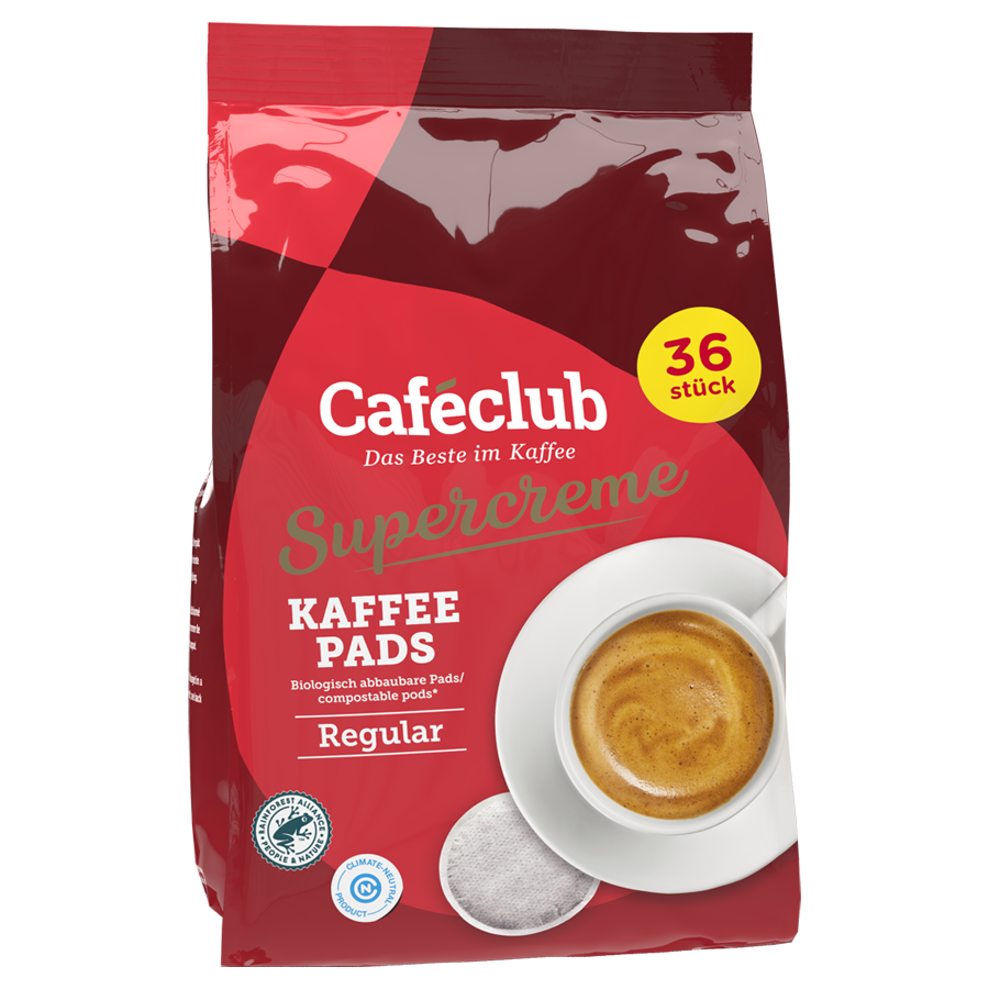 Cafeclub Supercreme (10 x 36 Kaffeepads) Regular