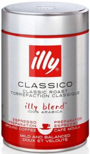 Illy Classico gemalen koffie (12 x 250 gr.)