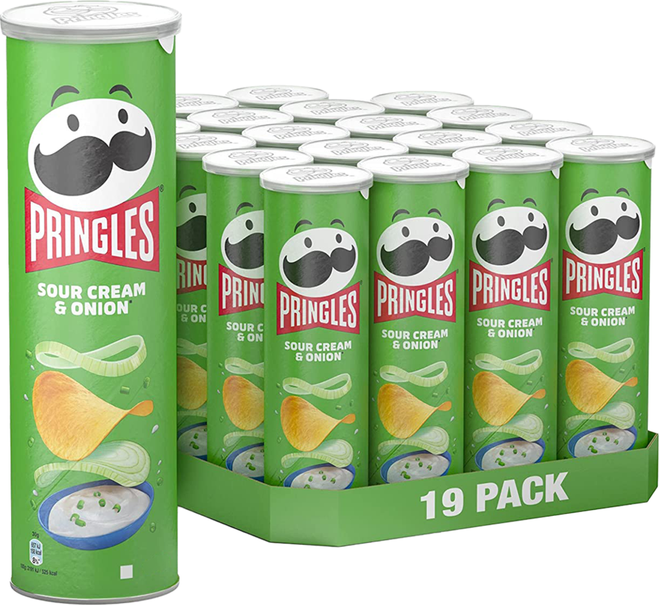 Pringles Sour Cream & Onion (19 x 165 gr.)