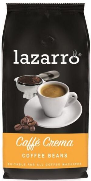Lazarro Caffè Crema Coffee Beans (8 x 1 Kilo)