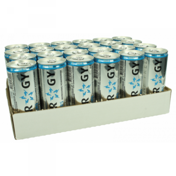 Slammers Sugar Free Energy Drink BLUE (24 x 0,25 Liter Dosen NL)