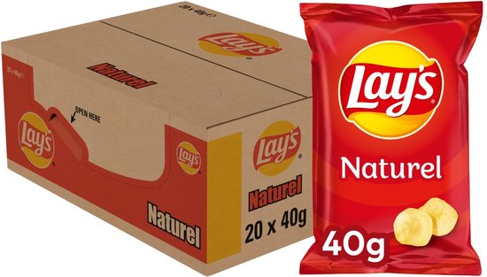 Lay's Naturel Chips (20 x 40 gr.)