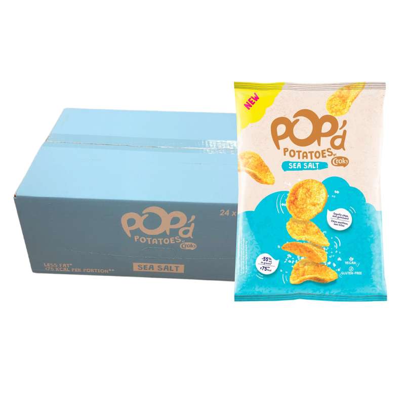 Croky Pop'd Potatoes Sea Salt (24 x 17 gr.)
