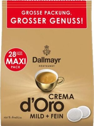 Dallmayr Crema d'Oro Kaffeepads (10 x 28 Pads)