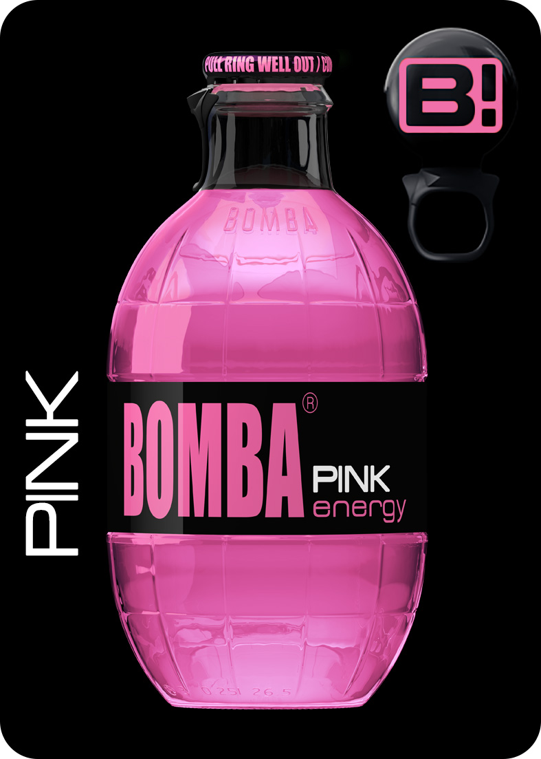 Bomba Pink Energy (12 x 0,25 liter bottles)