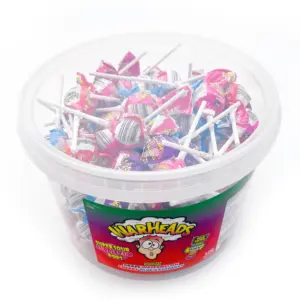 Warheads Super Sour Bubblegum Pops (100 pieces) USA-Import