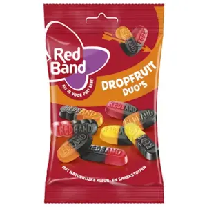 Red Band Sterklasse Dropfruit Duo's (24 x 90 Gr.) Licorice