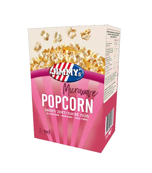 Jimmy's Popcorn Microwave Sweet (12 x 3 x 90 gr.)