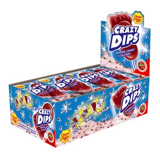 Chupa Chups Crazy Dips Cola (24 x 14 Gr.)