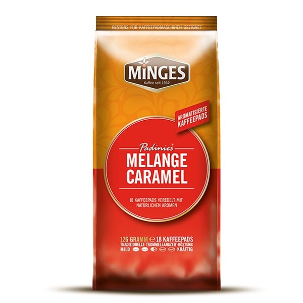 Minges Padines Melange Caramel Koffiepads (6 x 18 stuks)