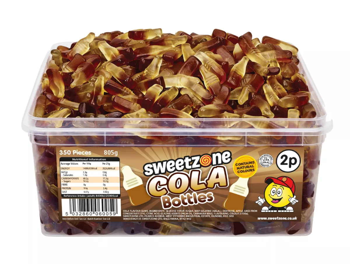 Sweetzone Cola Bottles Silo (805g)