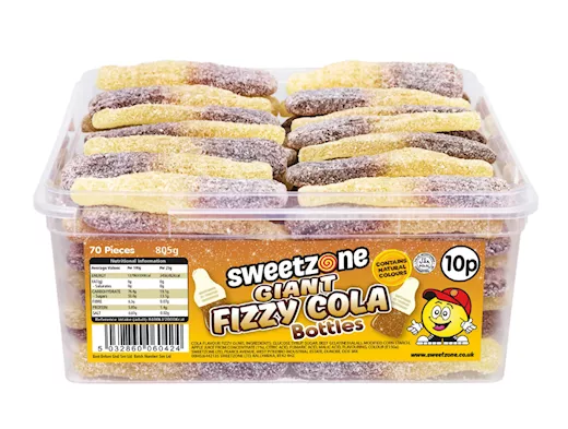 Sweetzone Giant Fizzy Cola Bottles Silo (805g)