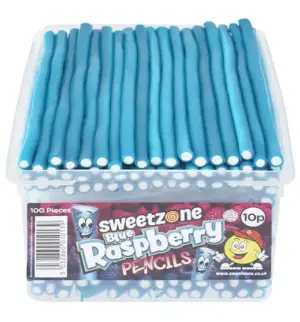 Sweetzone Blue Raspberry Pencils Silo (100 pieces)