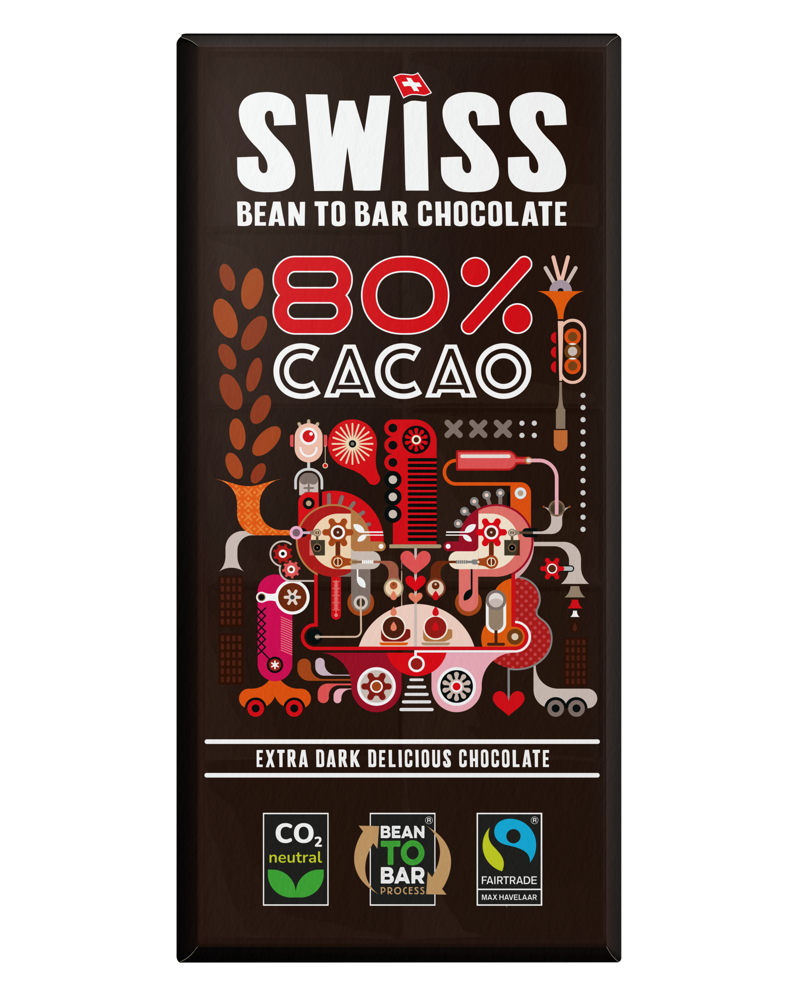 Swiss 80% Extra Dark Chocolate (14 x 100g)