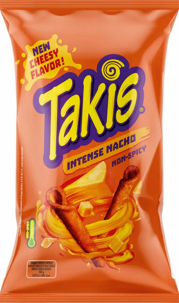 Takis Intense Nacho Tortilla Chips (18 x 100g)