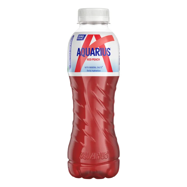 Aquarius Red Peach Zero (12 x 0,5 Liter PET-Flaschen NL)