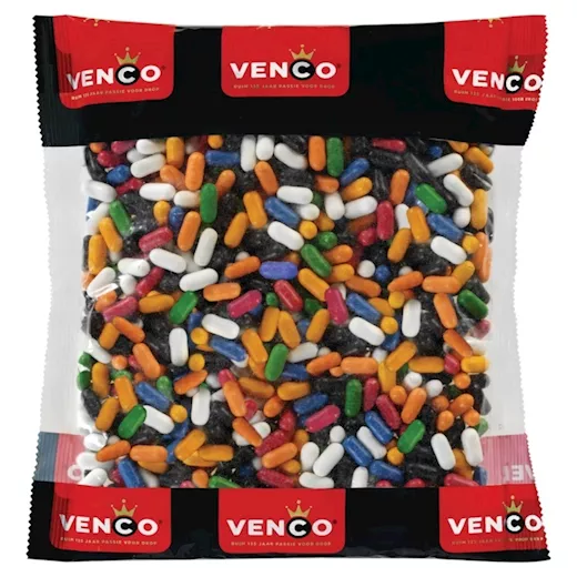 Venco Kleurendrop Licorice (1000g)