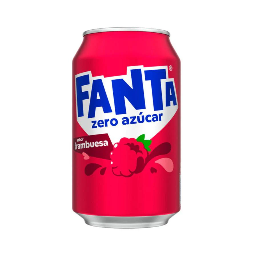 Fanta Frambuesa Zero Sugar (24 x 0,33 Liter blik ES) Framboos
