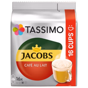 Jacobs Café au Lait Tassimo Cups - 80 cups for 80 cups of coffee