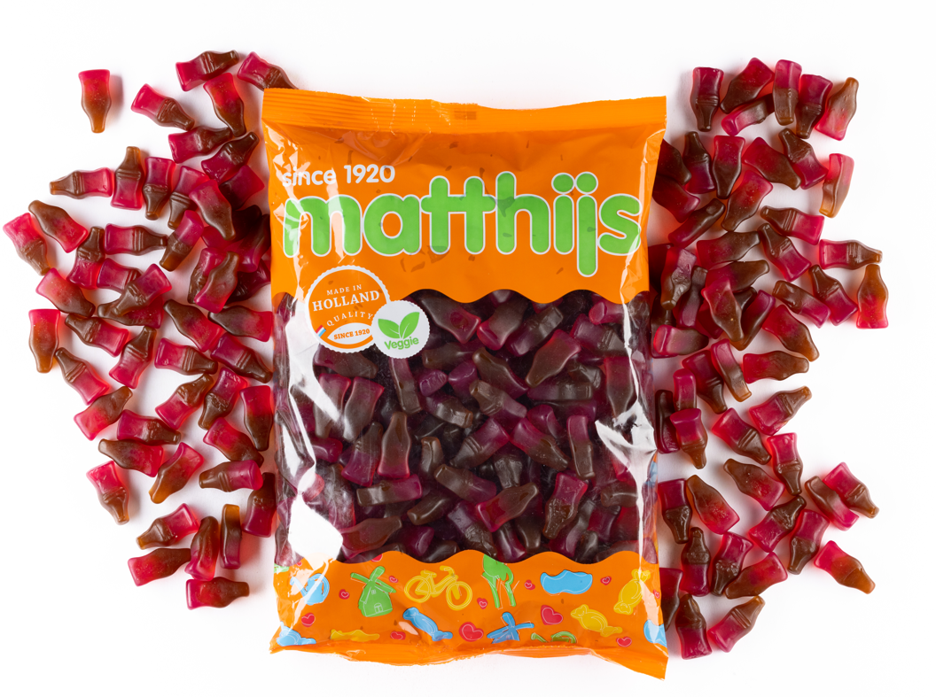 Matthijs Cherry/Cola Bottles (1 x 1000g) Veggie