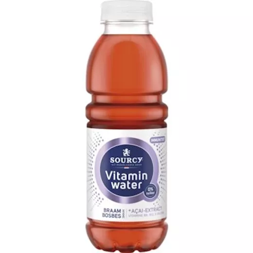 Sourcy Vitamin Water Brombeere Heidelbeere (6 x 0,5 Liter PET-Flaschen)