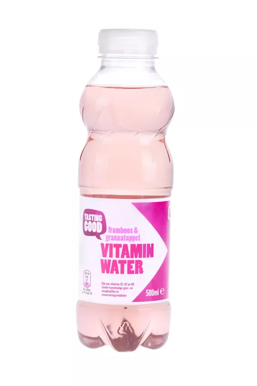 Tasting Good Vitamin Water Framboos Granaatappel (6 x 0,5 Liter PET-flessen)